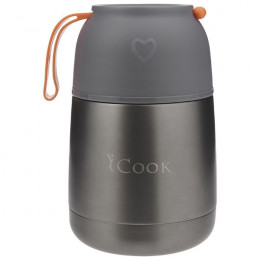 iCook™ Термоконтейнер для еды и напитков с крышкой-чашкой и ложкой в комплекте, 1 шт
