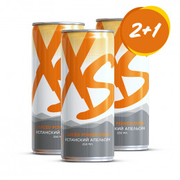 Набор 2+1 XS™ Power Drink Испанский Апельсин